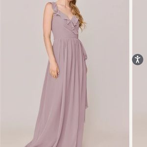Revelry Purple Ruched Sweetheart Gown